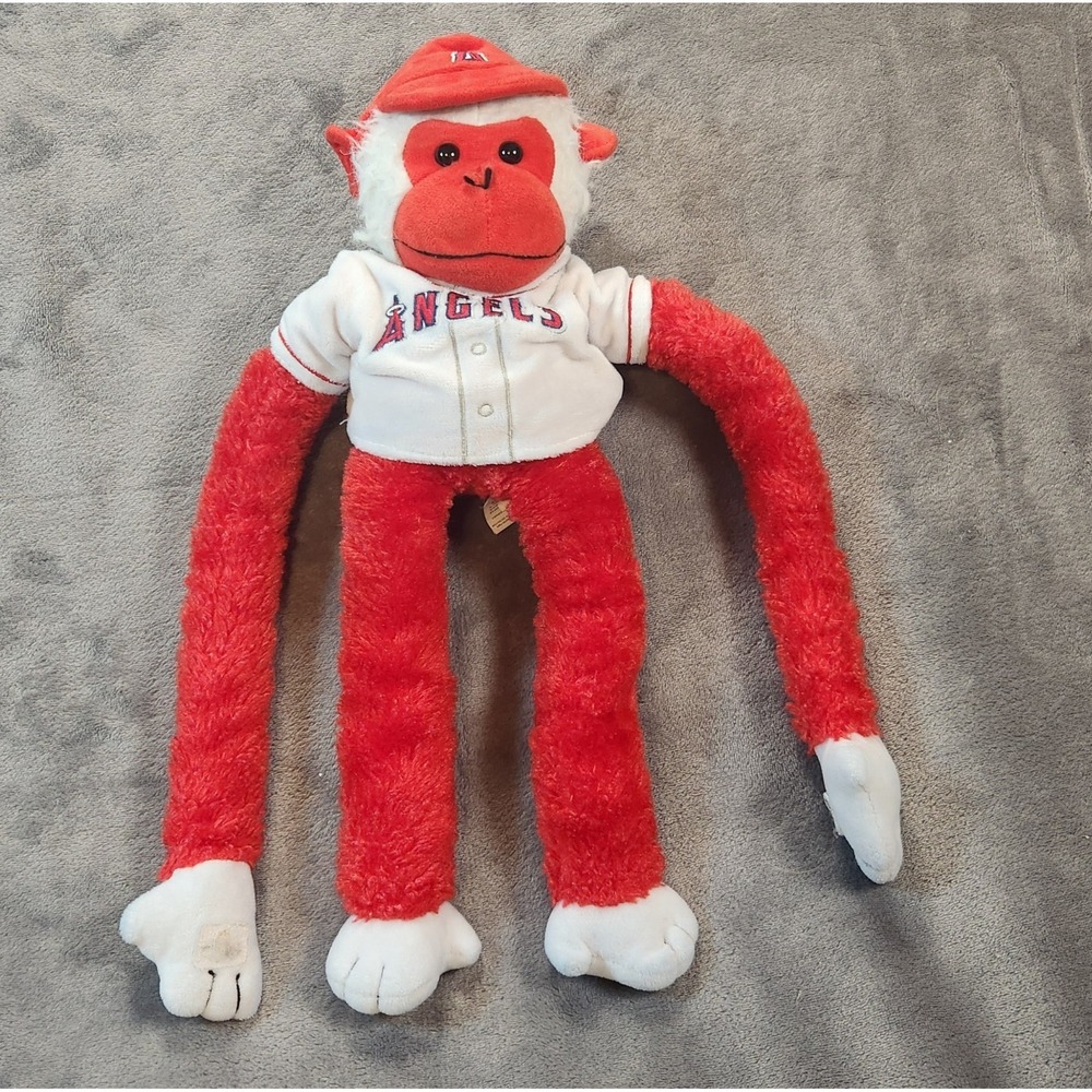 Anaheim Angels Plush Red Rally Monkey Los Angeles Officially Licensed MLB